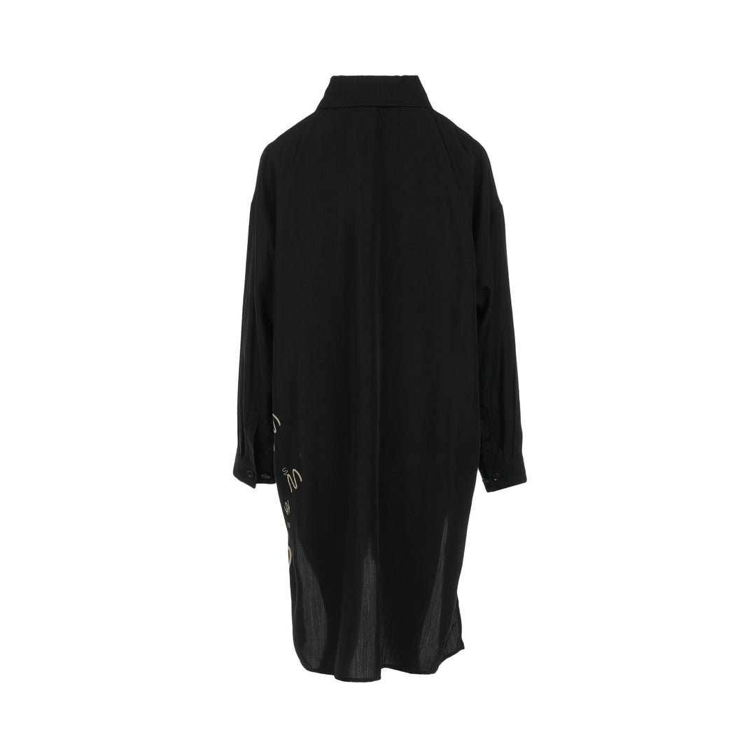 Cloth Collar Big Shirt