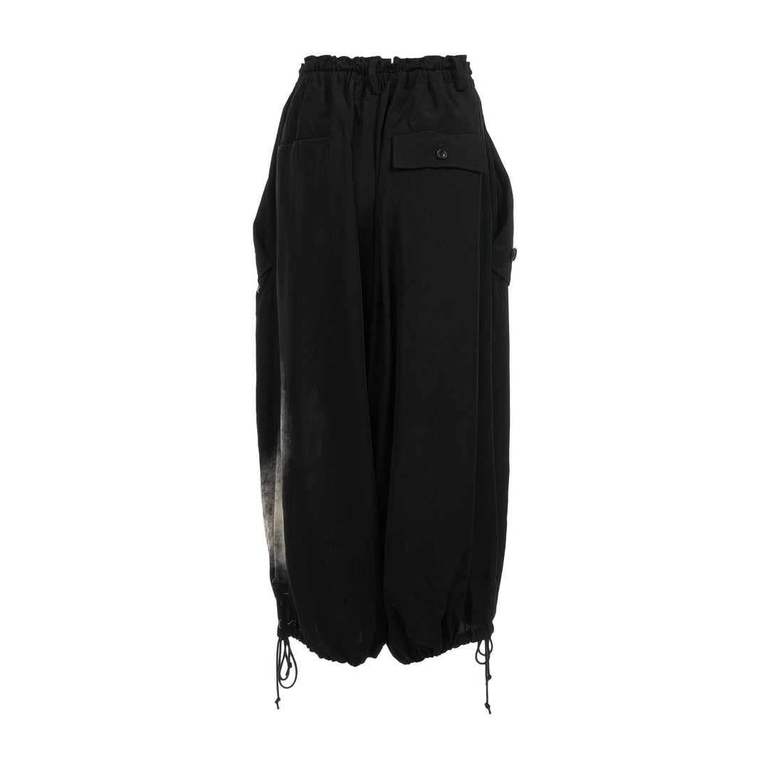 Flap Pocket Elastic Wide Pants
