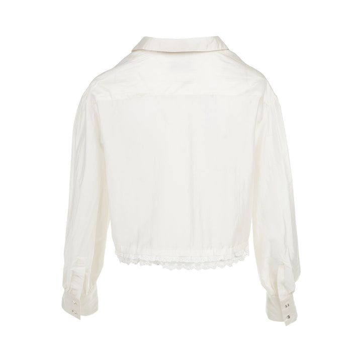 Agenda Lace-Up Blouse