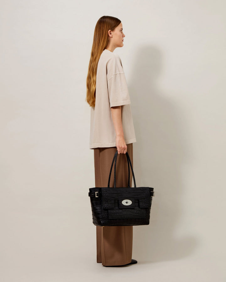 Buckle Bayswater Black Croc Natural Vegetable Tanned