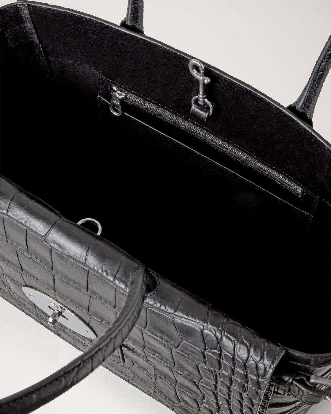 Buckle Bayswater Black Croc Natural Vegetable Tanned