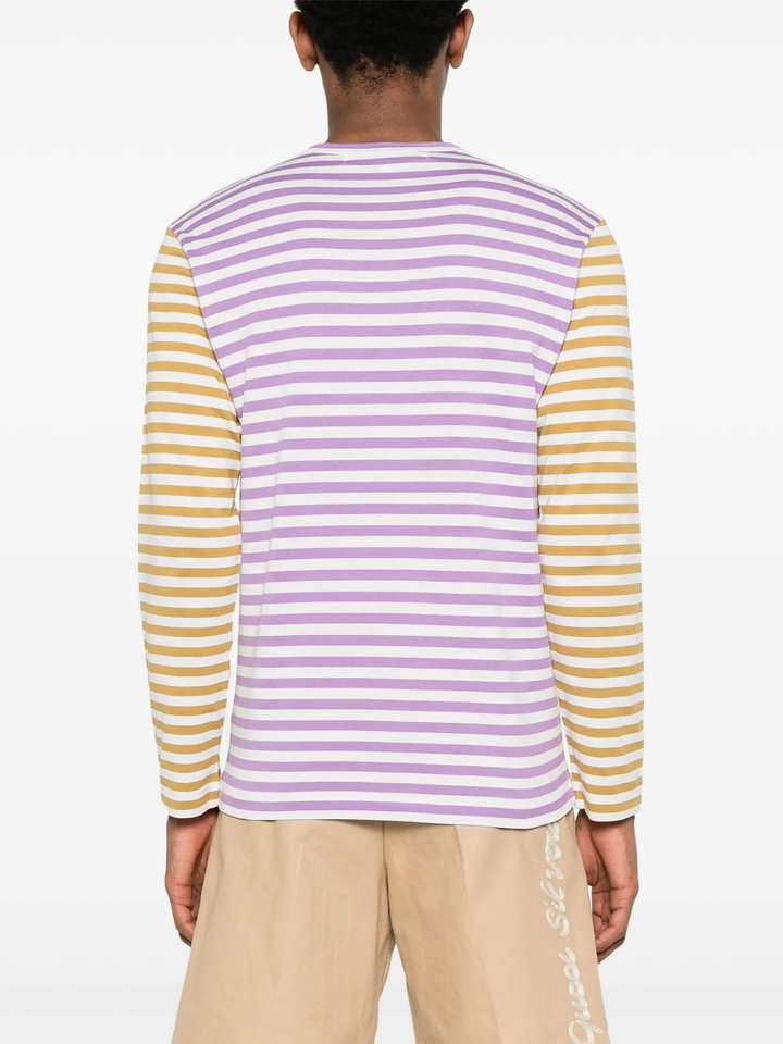 Bi-Color Striped Long Sleeve Tee