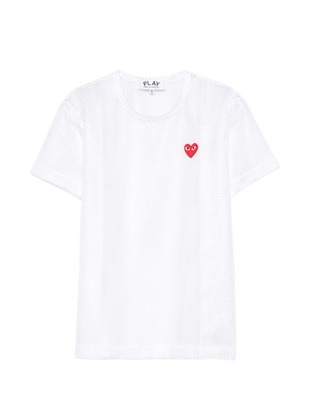 Red Heart Emblem Mesh Tee