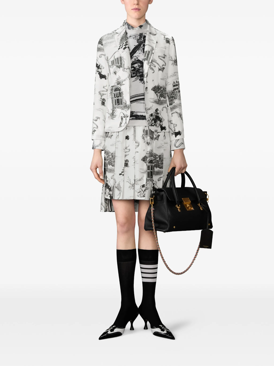 Classic Bermuda Length Pleat Skirt