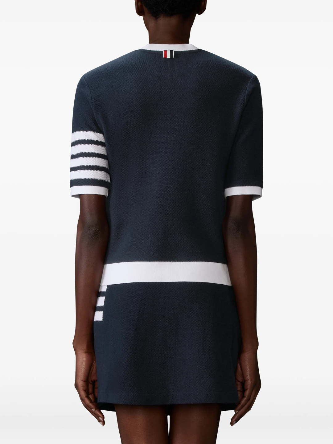 Rib Cuff Tee Textured Pique