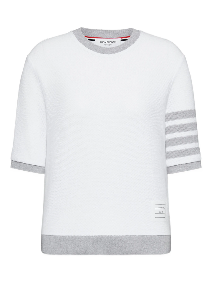 Rib Cuff Tee Textured Pique