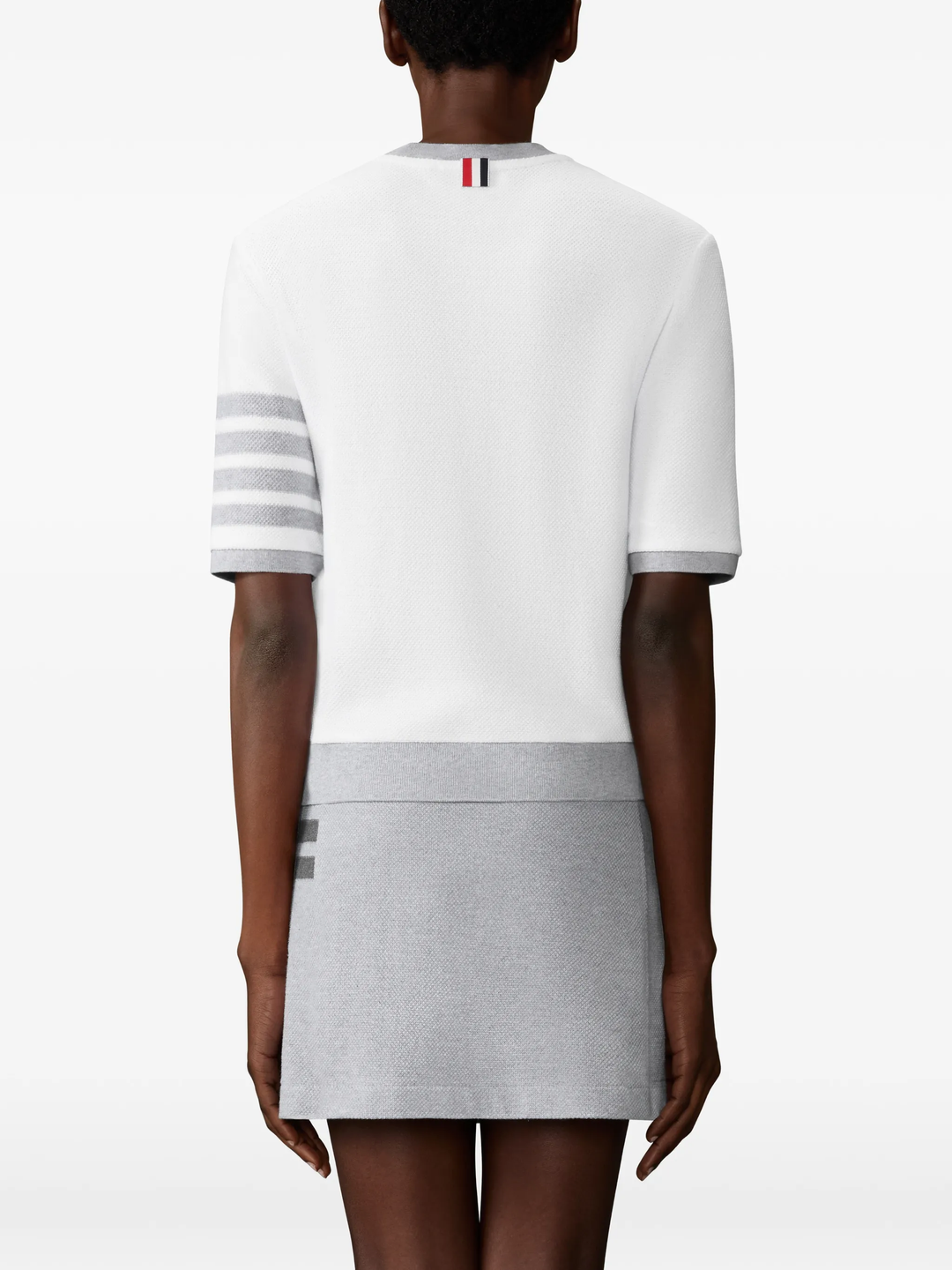 Rib Cuff Tee Textured Pique