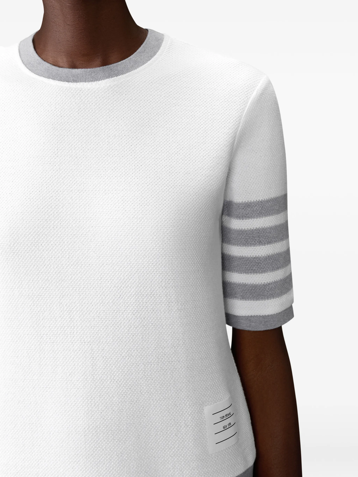 Rib Cuff Tee Textured Pique