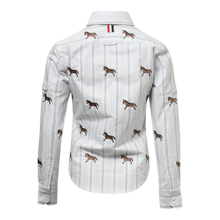 Classic Round Collar Shirt