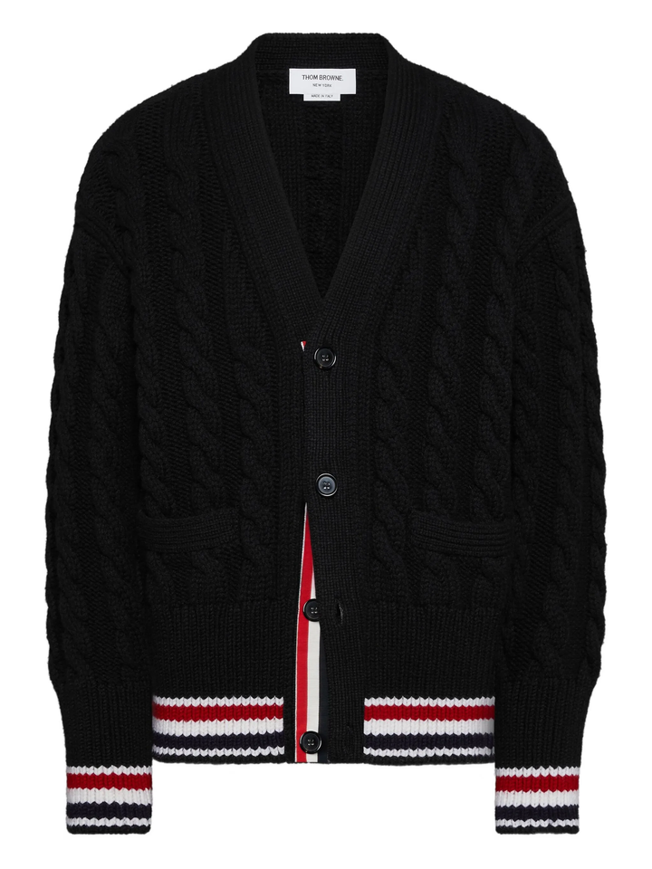 Baby Cable V Neck Cardigan