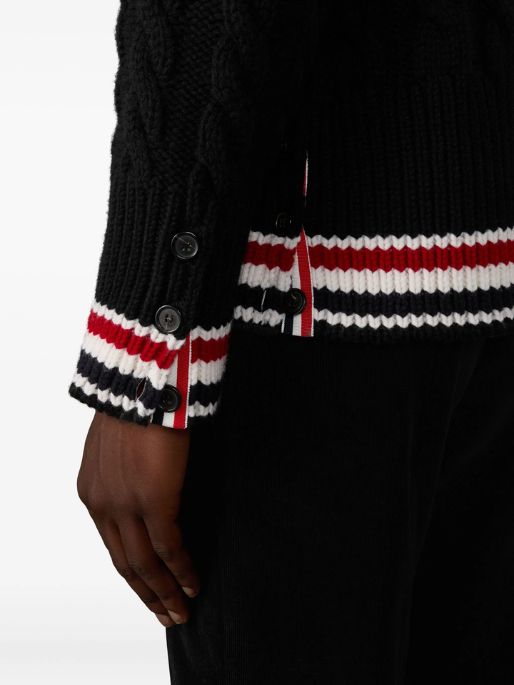 Baby Cable V Neck Cardigan