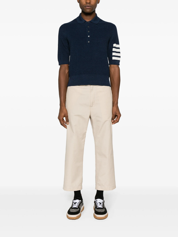 Textured Stitch Relaxed Fit Polo