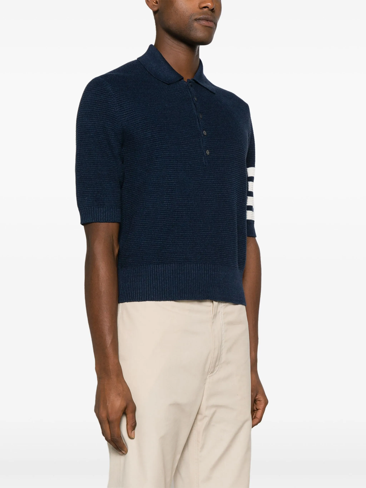 Textured Stitch Relaxed Fit Polo