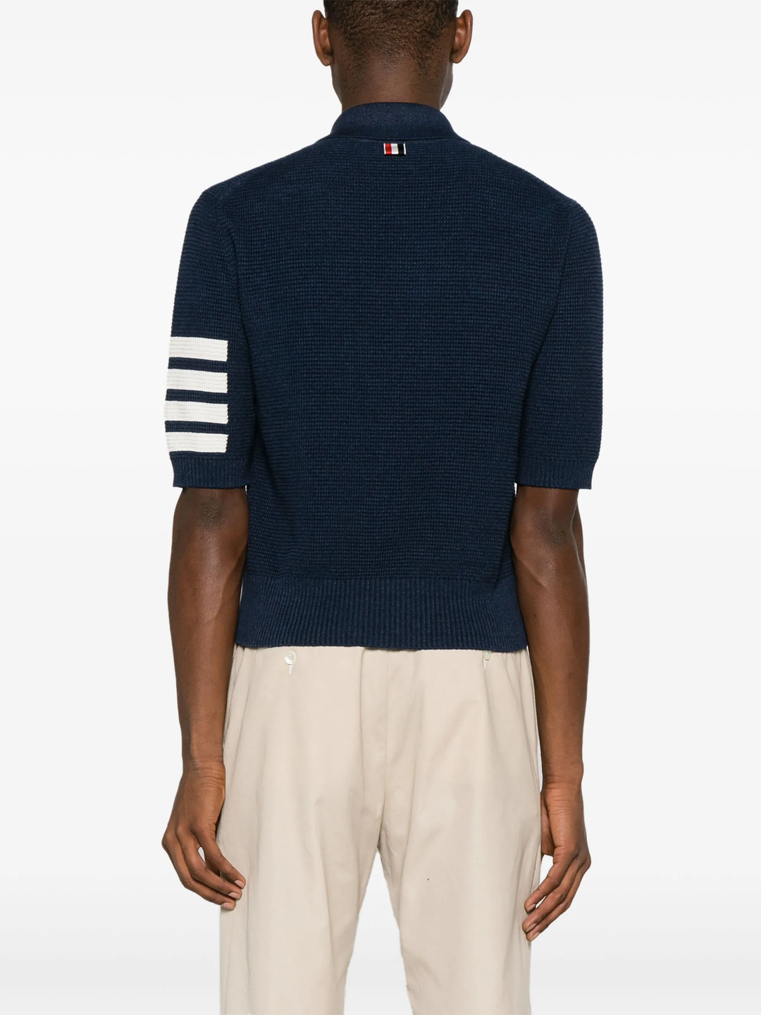 Textured Stitch Relaxed Fit Polo