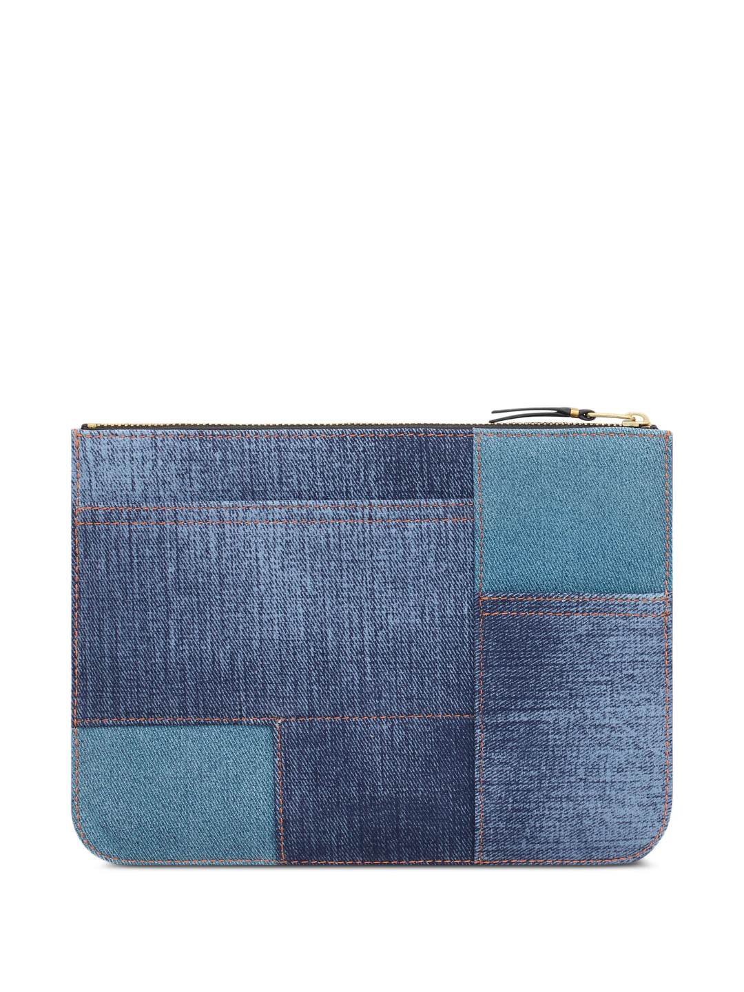 Denim Patchwork Pouch