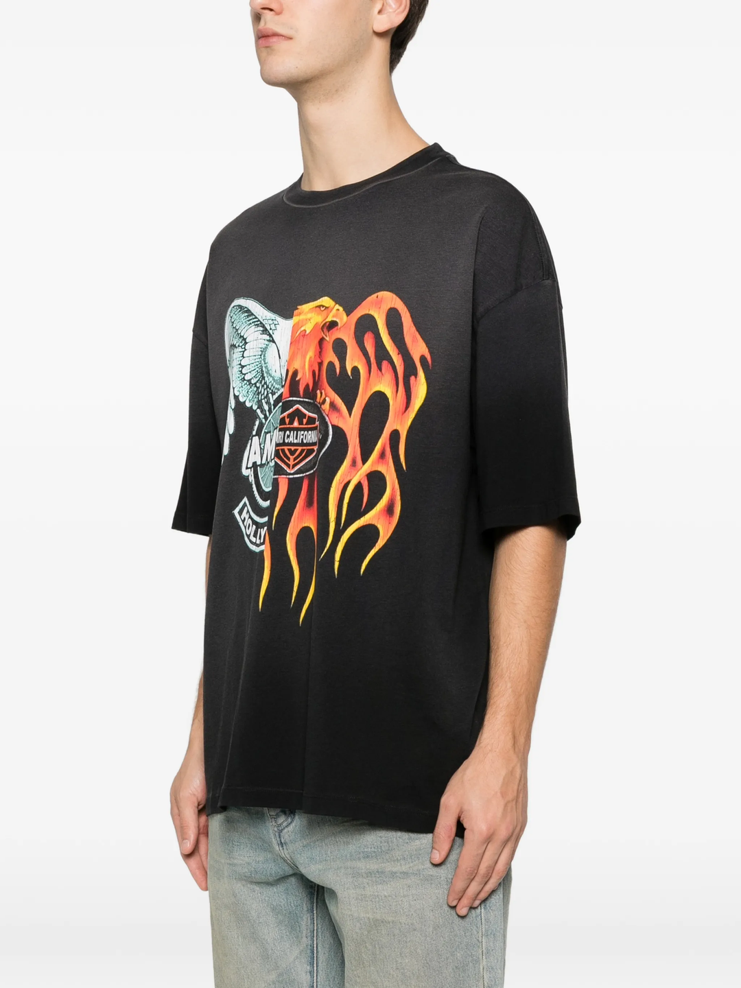AMIRI Spliced Logo Tee