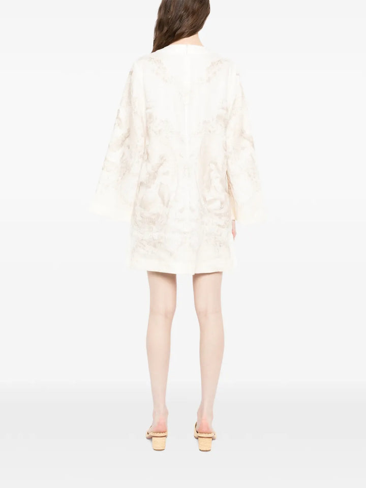 Tie Neck Tunic Dress