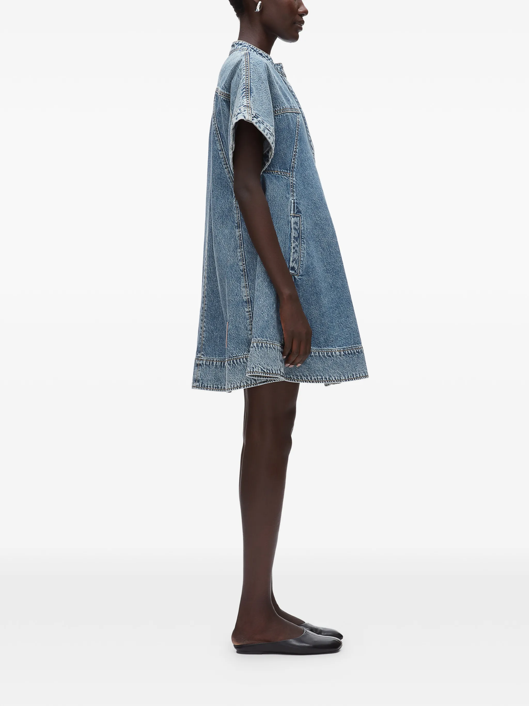 Lightweight Denim Trapeze Dress