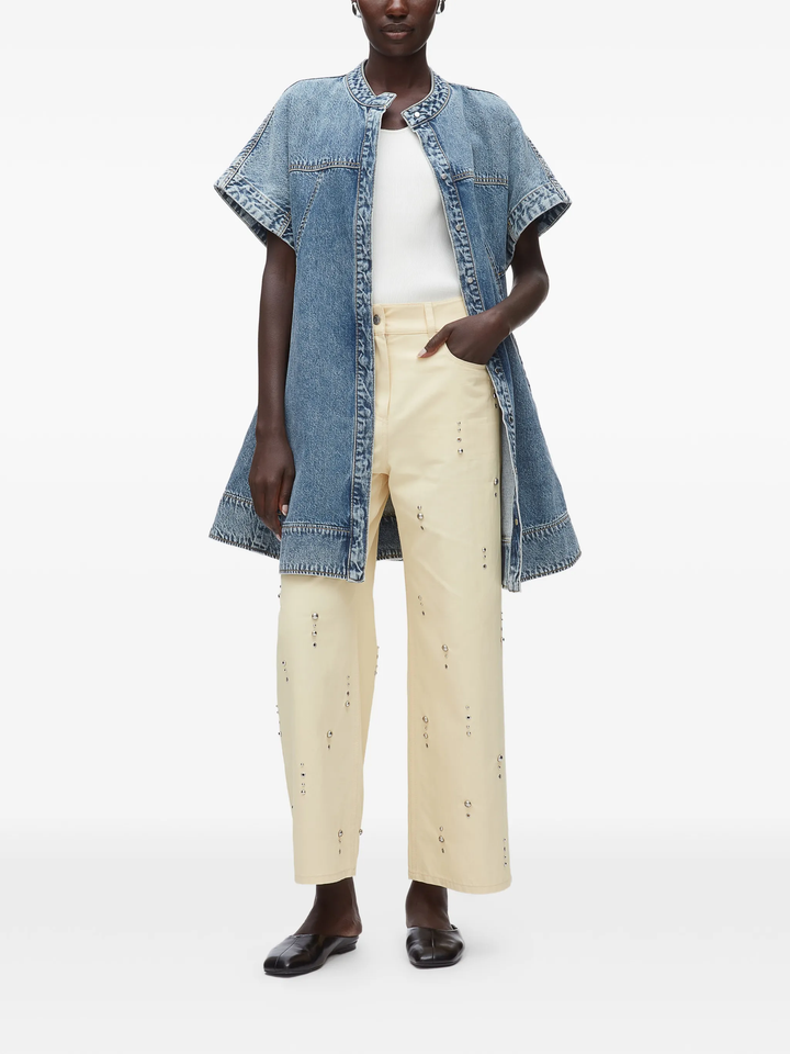 Lightweight Denim Trapeze Dress