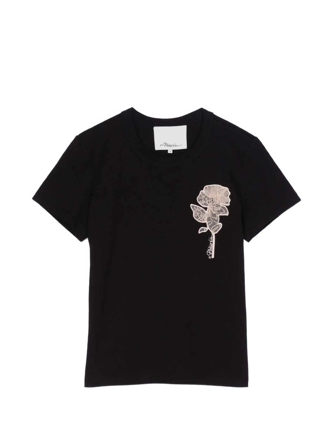 Merch Tee With Flower Applique