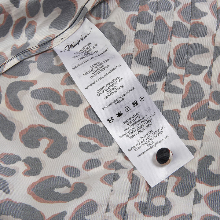 Leopard Ruched Sleeveless Dress