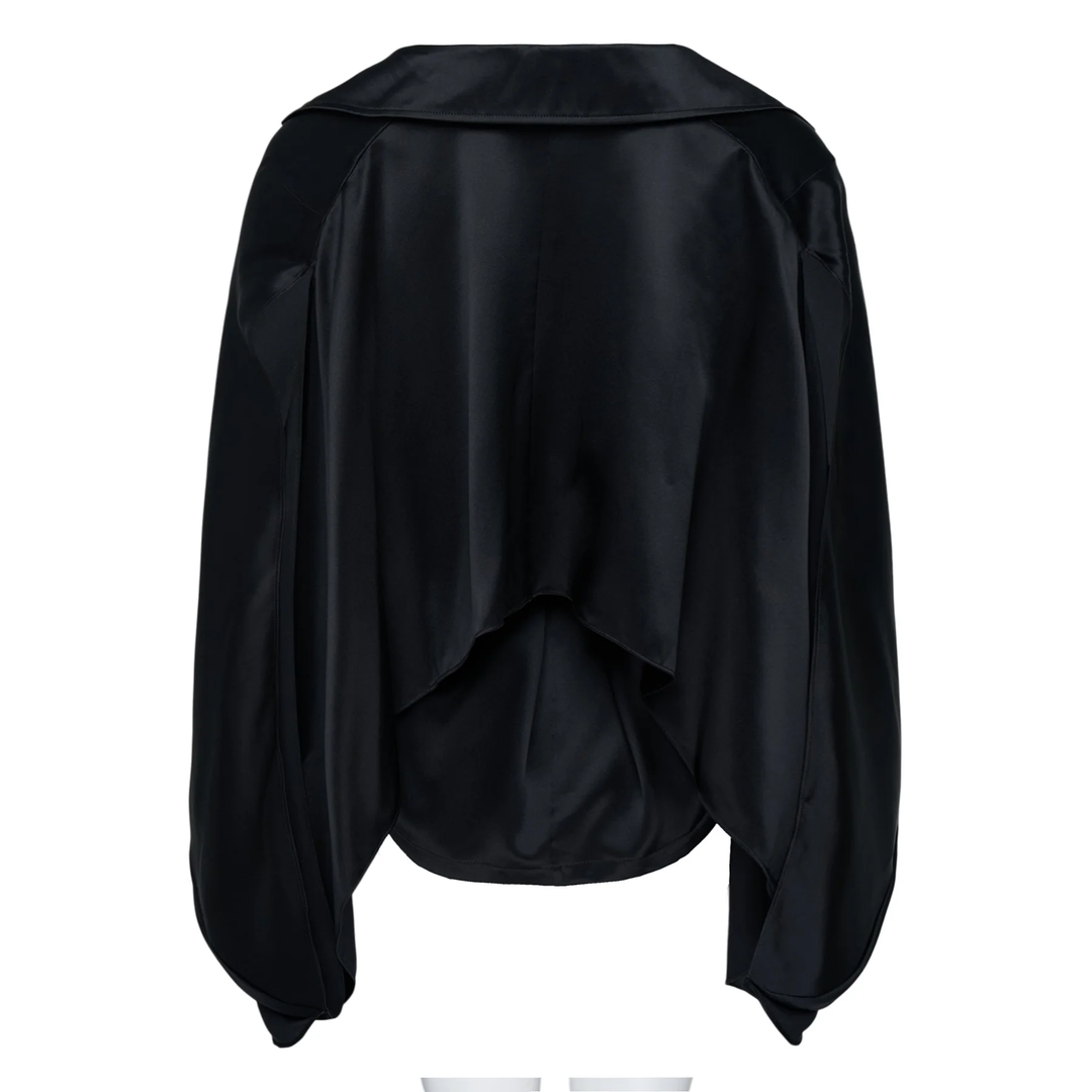 Amelie Satin Wrap Jacket