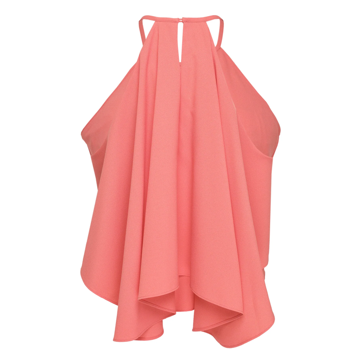 Tiered Asymmetric Halter Top