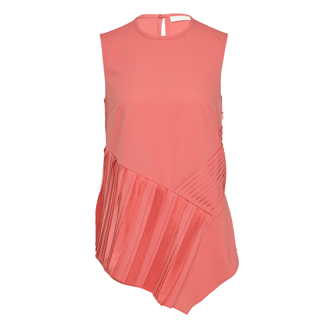 Pleated Panel Woven Top