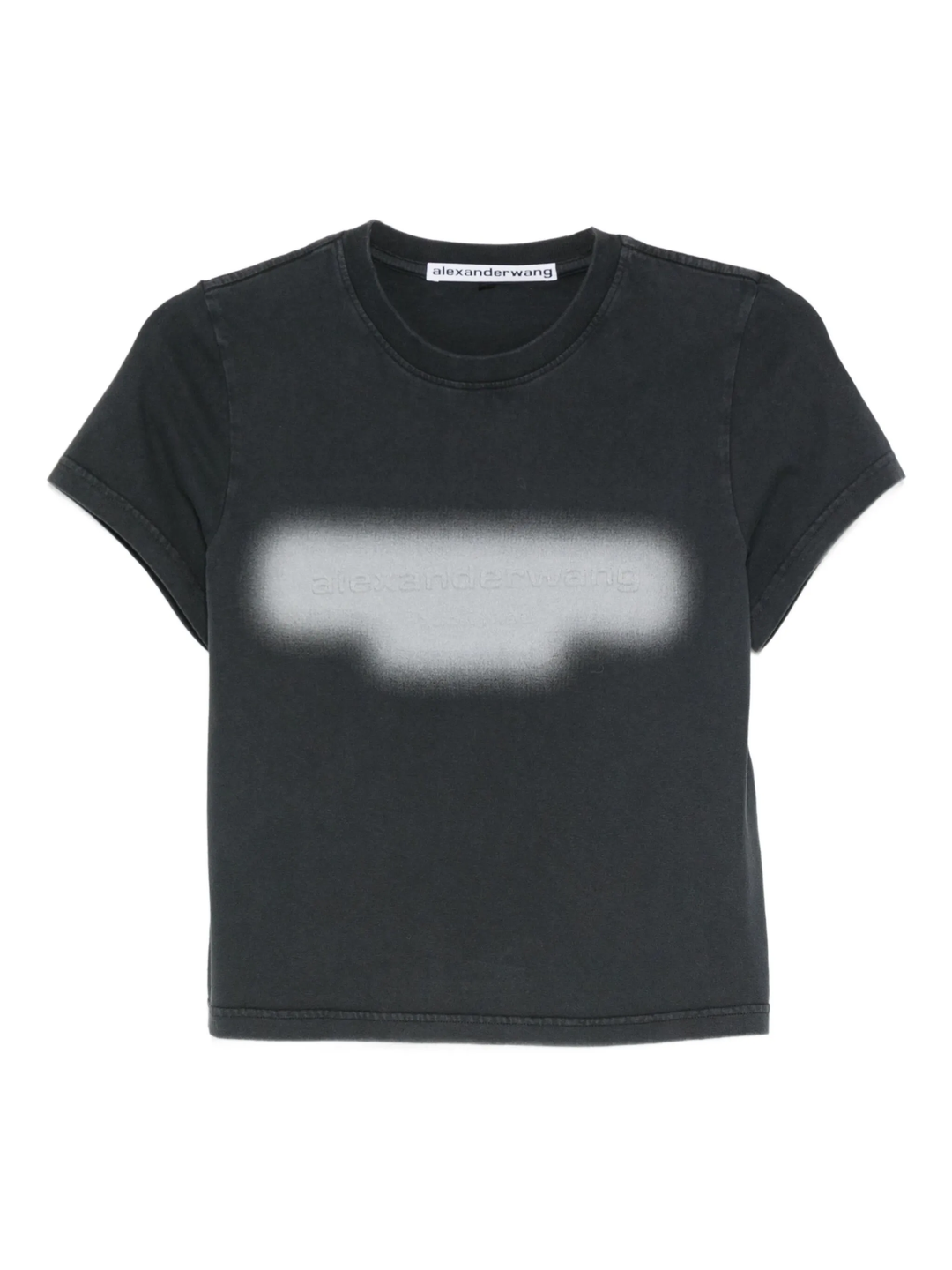 Shrunken Tee With Emboss Graphic