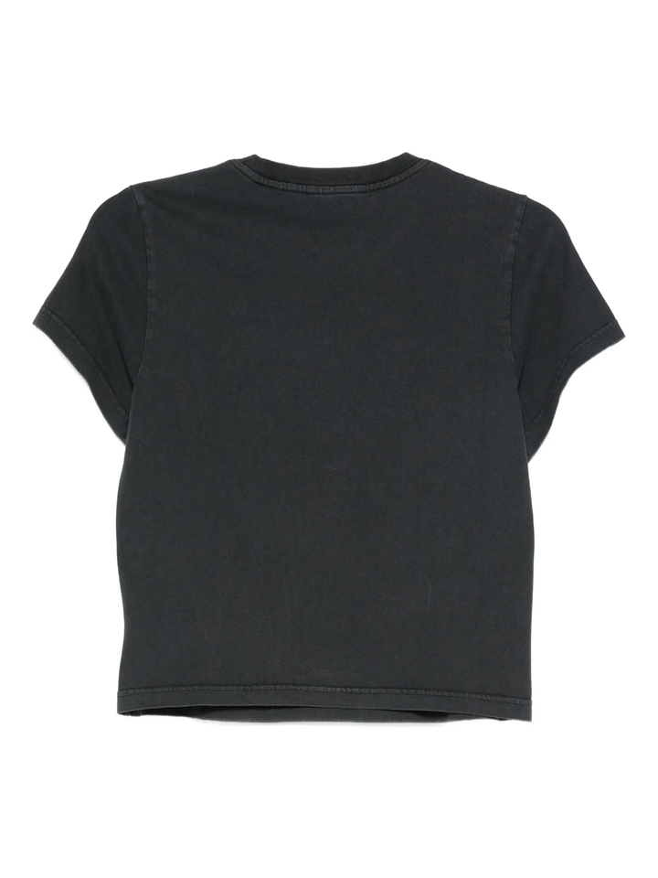Shrunken Tee With Emboss Graphic
