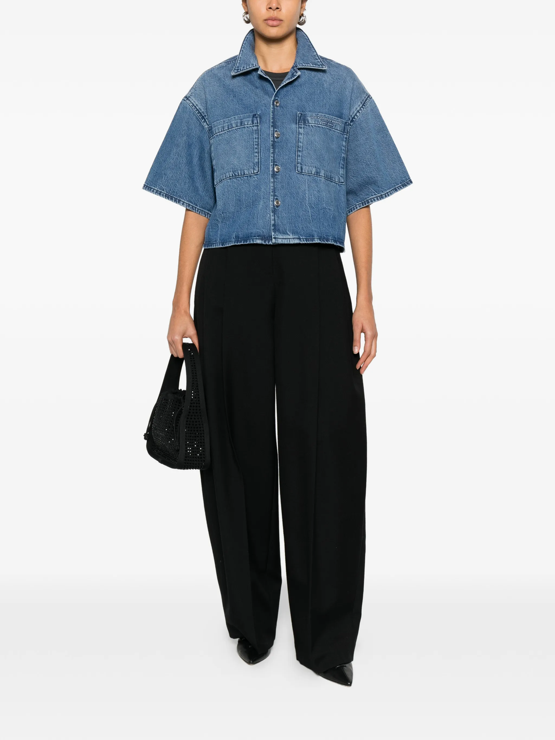 Cropped Short Sleeve Shirt