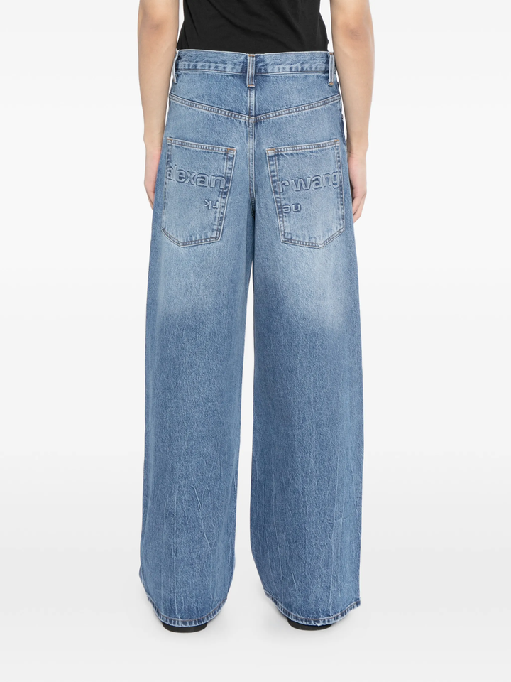 Surge Low Rise Wide Leg Jeans