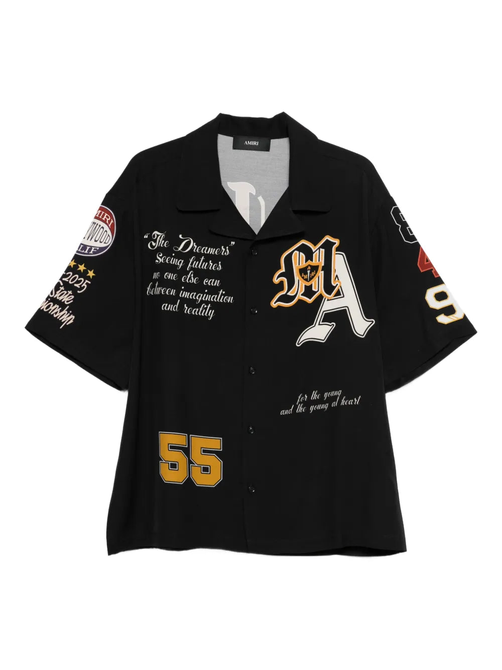 AMIRI Varsity Patch Camp Shirt