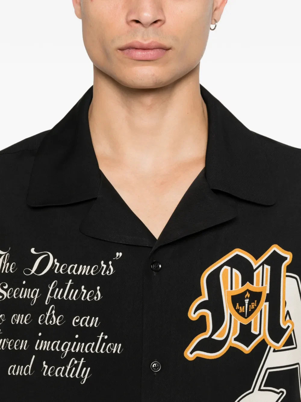 AMIRI Varsity Patch Camp Shirt