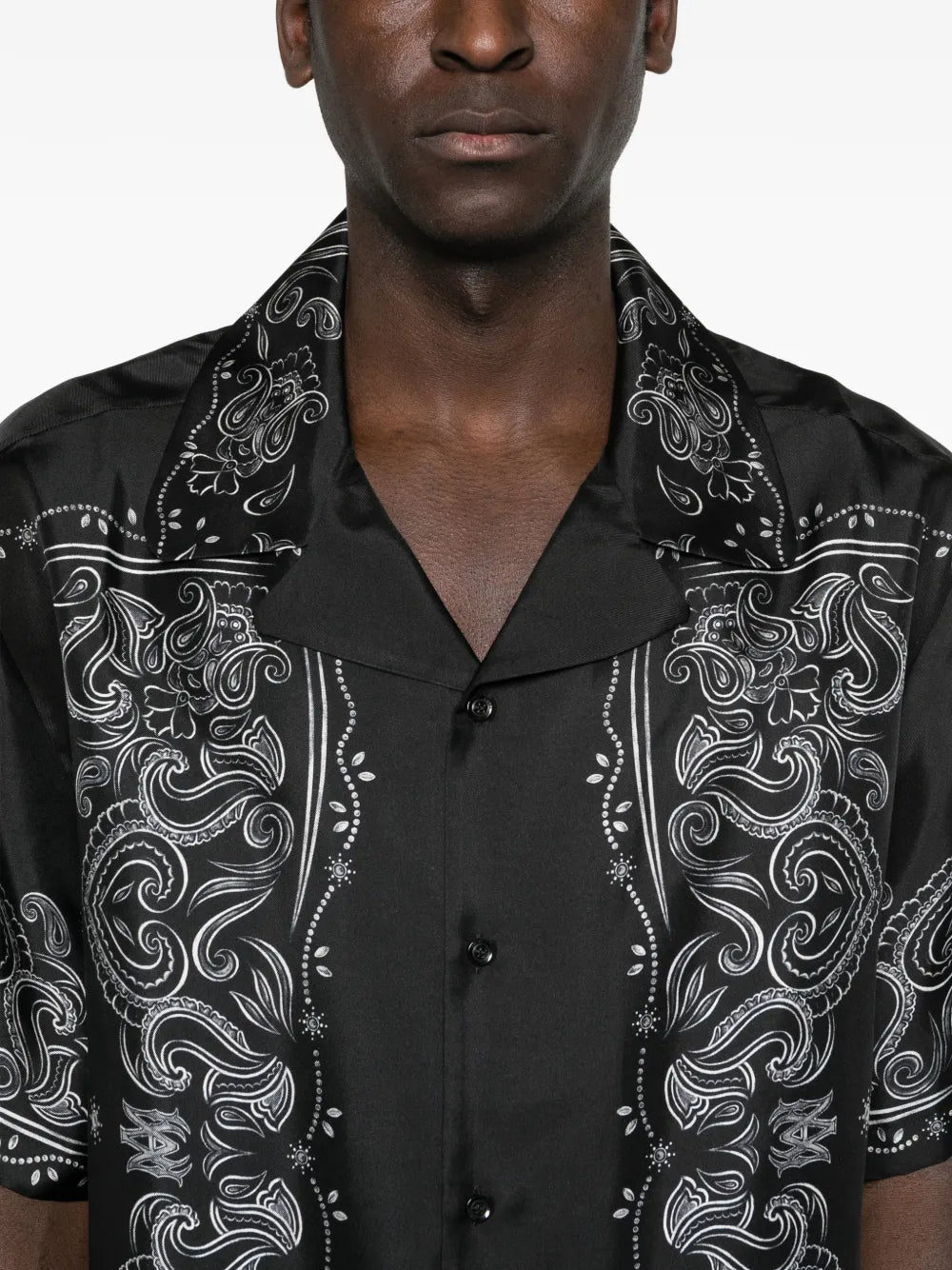 AMIRI Bandana Paint Bowling Shirt