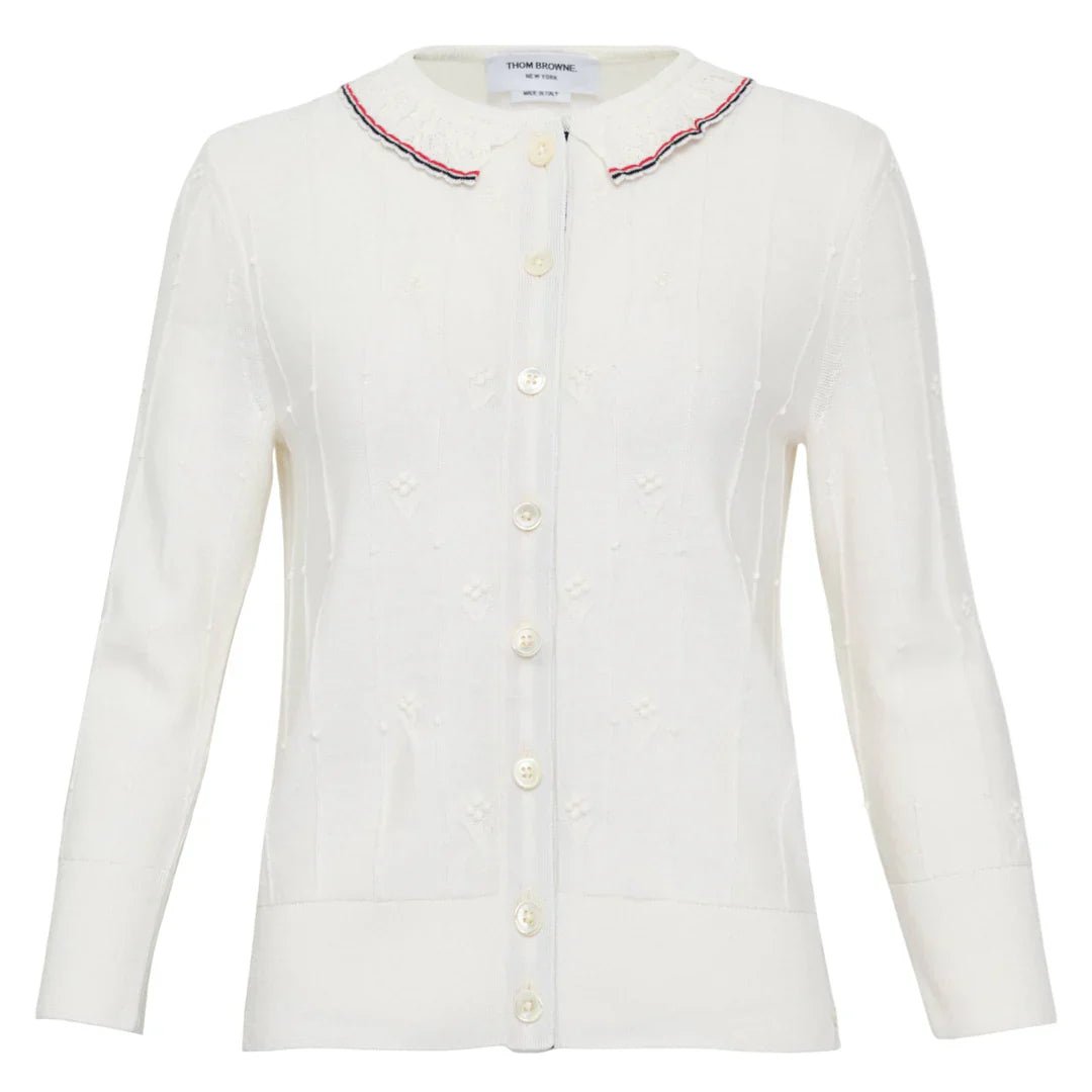 Bobble Stitch 3/4 Sleeve Knit Top