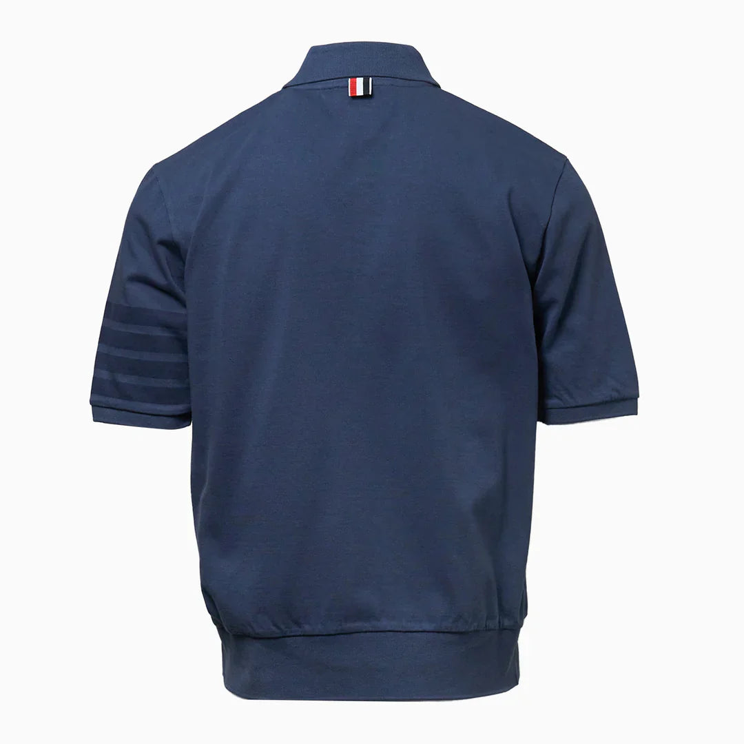 Garment Dyed Short Sleeve Rib Cuff Polo