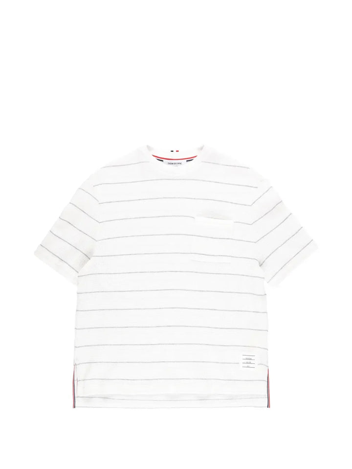 Textured Stripe Short Sleeve Tee