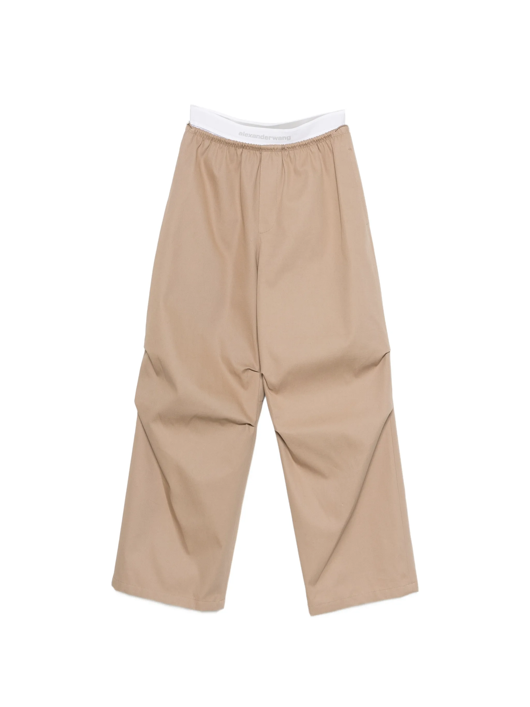 Mid-Rise Logo Elastic Pants