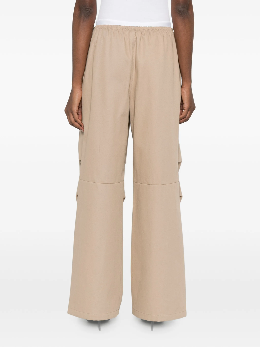 Mid-Rise Logo Elastic Pants