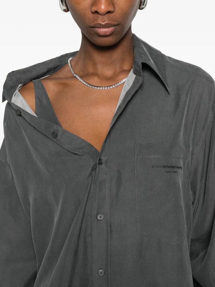 Off Shoulder Shirt Dress