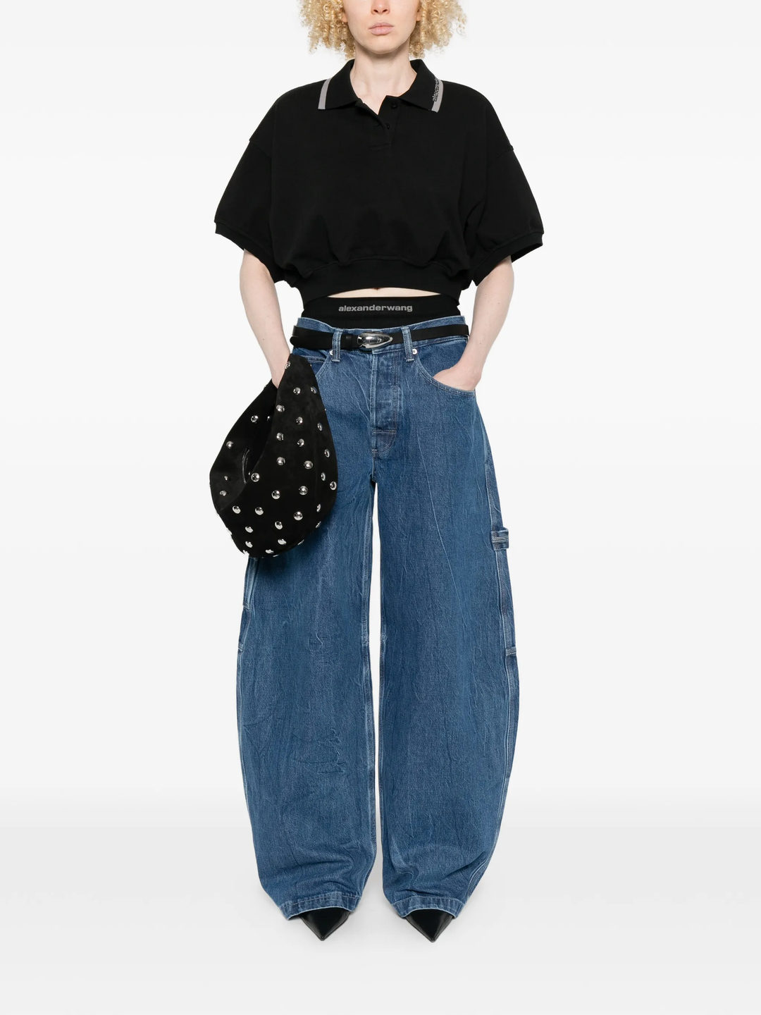 Pre-Styled Mid Rise Oversized Jeans