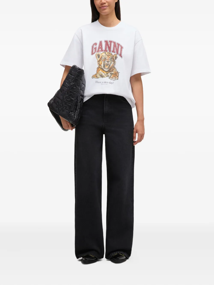 Heavy Cotton Jersey Beaded Baby Tee