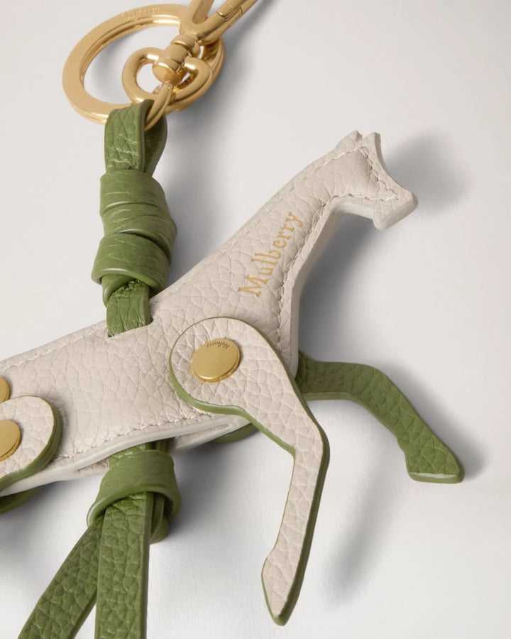 Chalk Horse Keyring Chalk & Fern Mixed Material