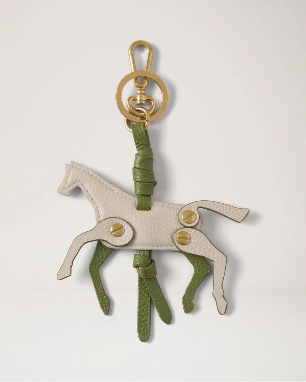 Chalk Horse Keyring Chalk & Fern Mixed Material