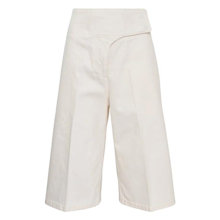 Wrapped Belted Bermuda Shorts