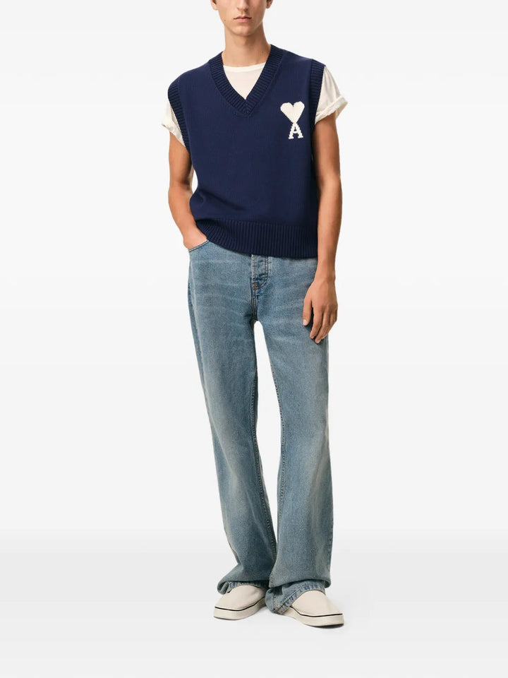 Sleeveless V Neck Sweat