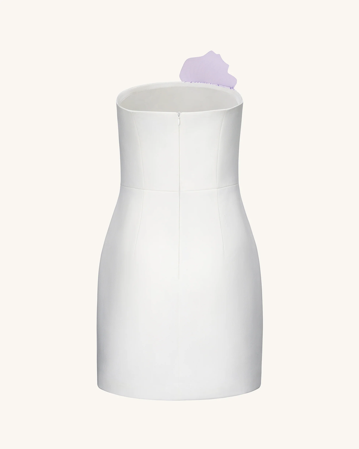 Floral Applique Mini Dress