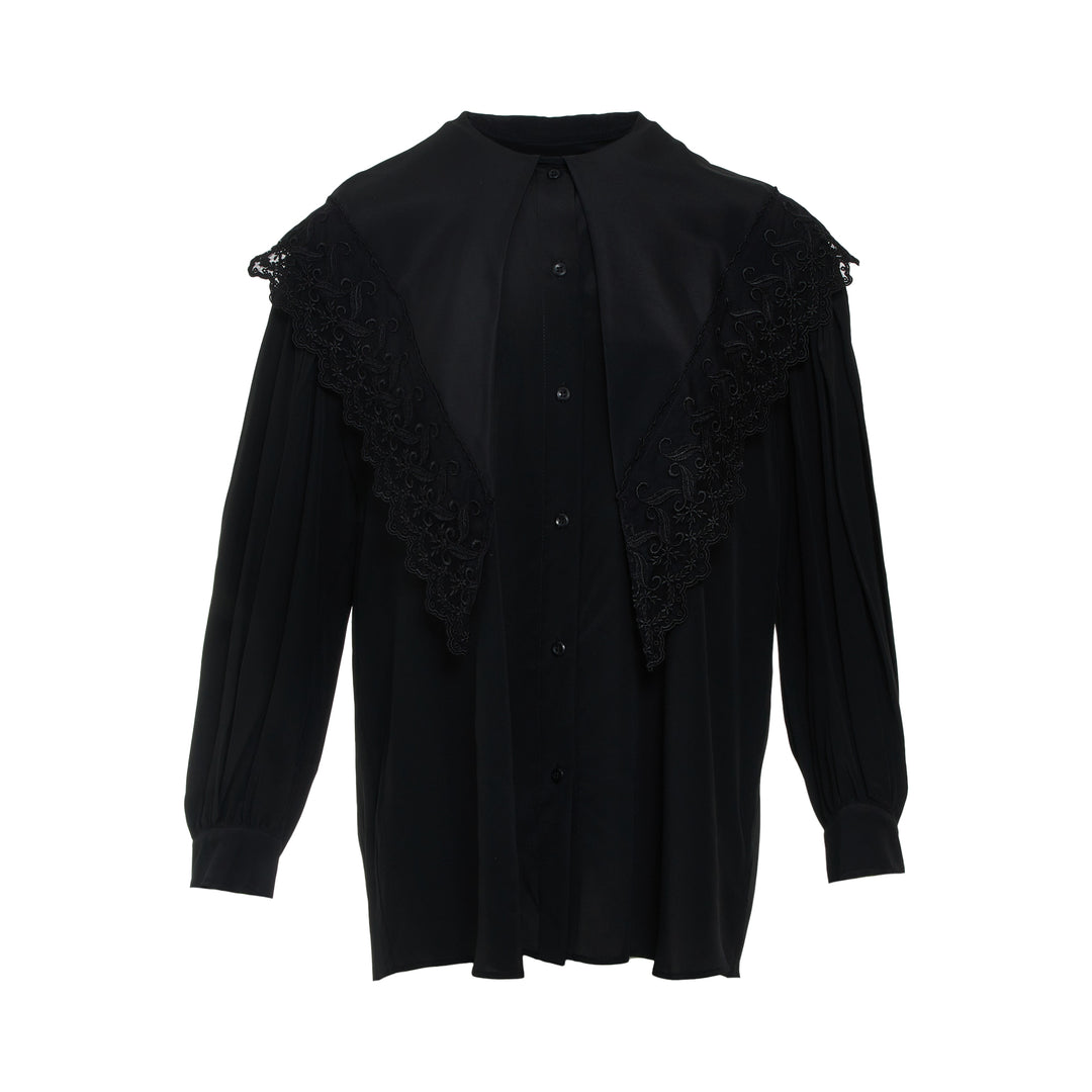 Simone Rocha Pointed Collar Lace Trim Shirt – Available at Club 21, Official Retailer in Singapore, Malaysia & Thailand with Global Shipping Online