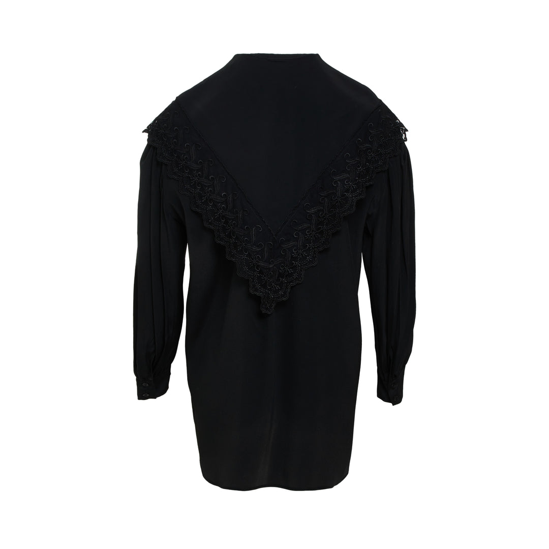 Simone Rocha Pointed Collar Lace Trim Shirt – Available at Club 21, Official Retailer in Singapore, Malaysia & Thailand with Global Shipping Online
